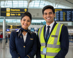 cabin crew vs ground staff careers in the aviation industry.
